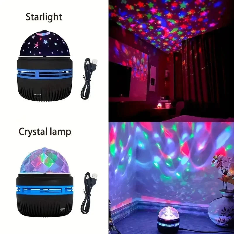 Ocean Wave Projector – 16-Color Rotating Night Light with Remote