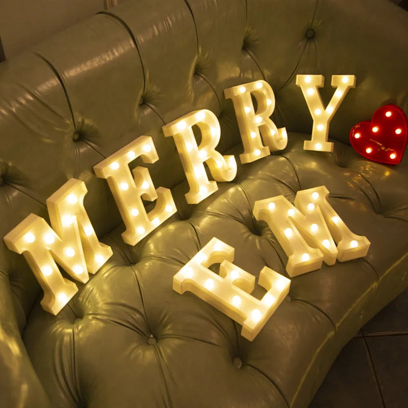 LED Marquee Letter alphabet options