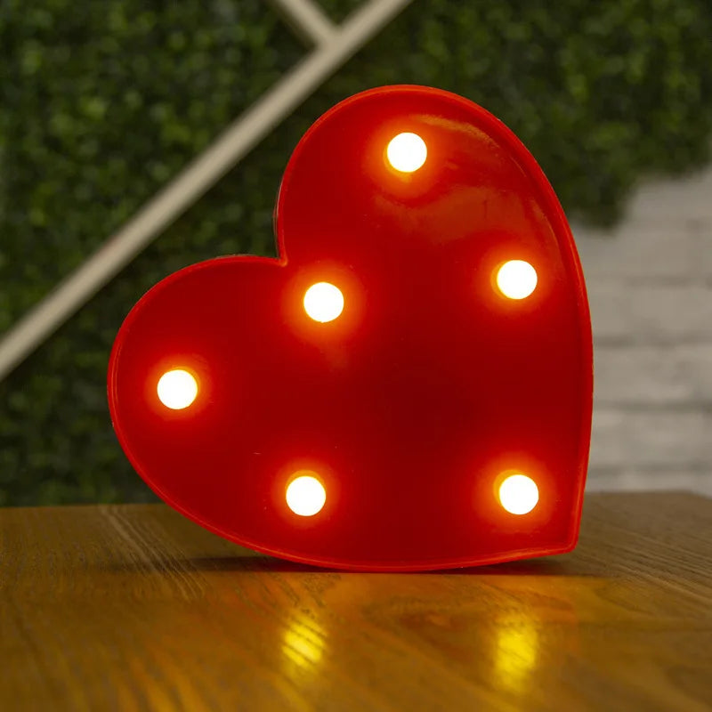 LED Marquee Letters spelling LOVE
