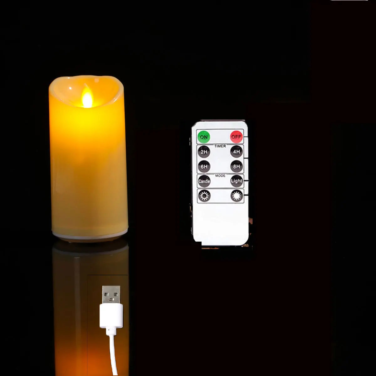 Rechargeable Flameless LED Candle Set (3 Pack)