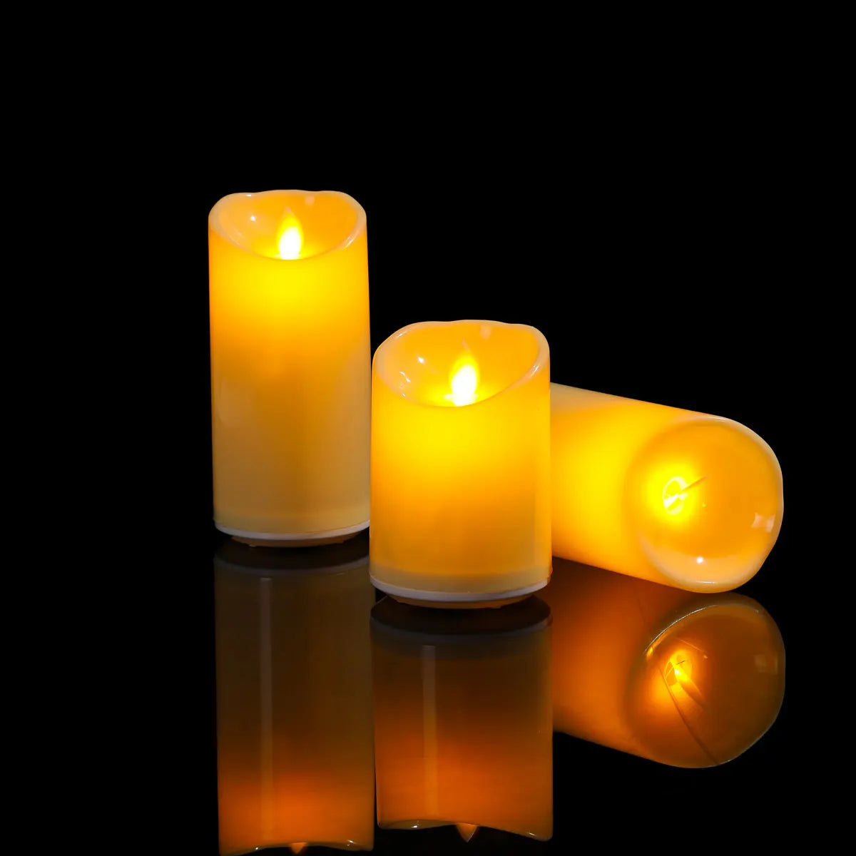 Rechargeable Flameless LED Candle Set (3 Pack)