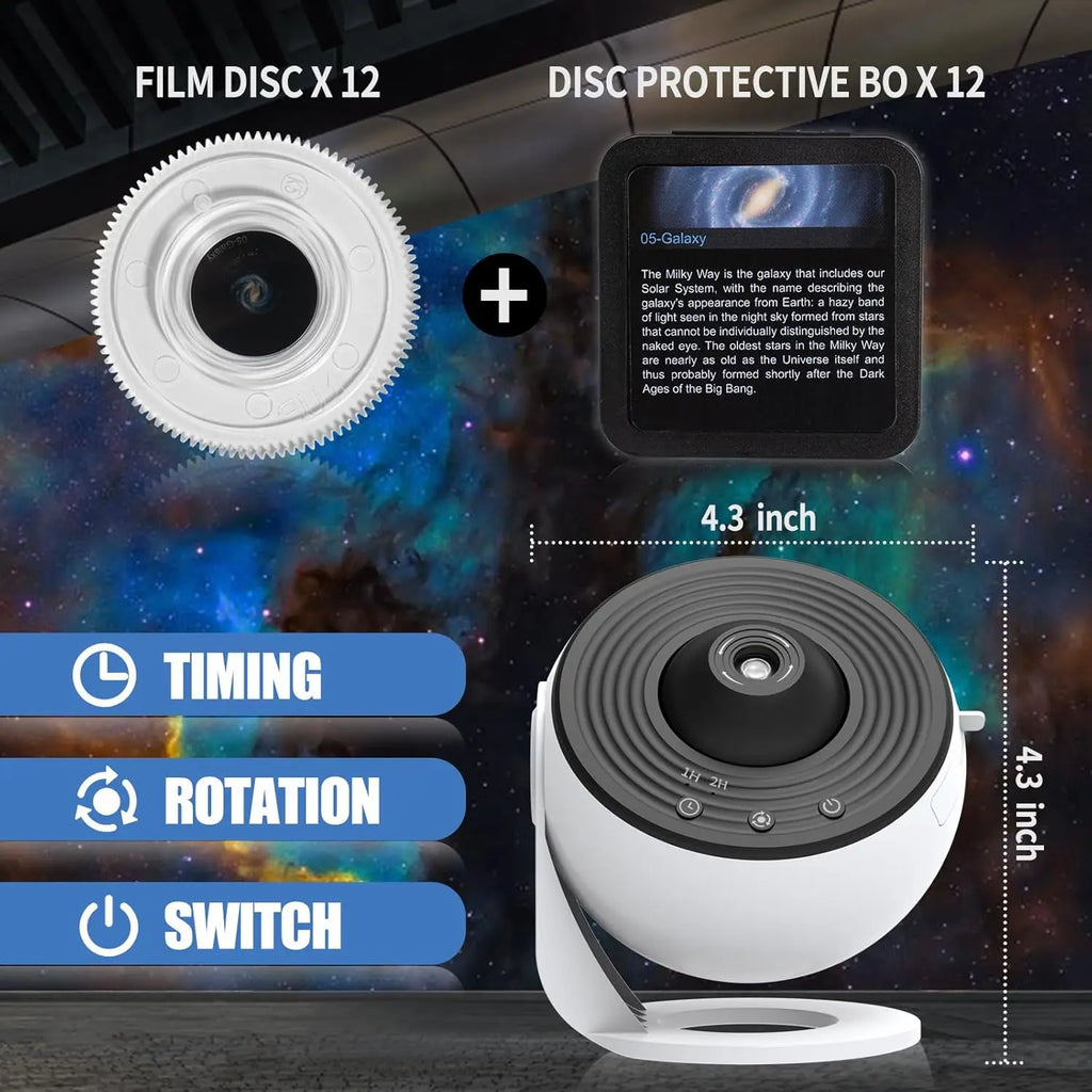 Planetarium Star Projector in bedroom setting