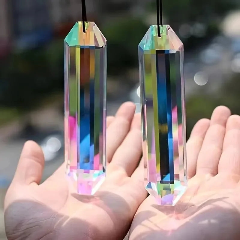 Rainbow Prism Sun Catcher real product photo
