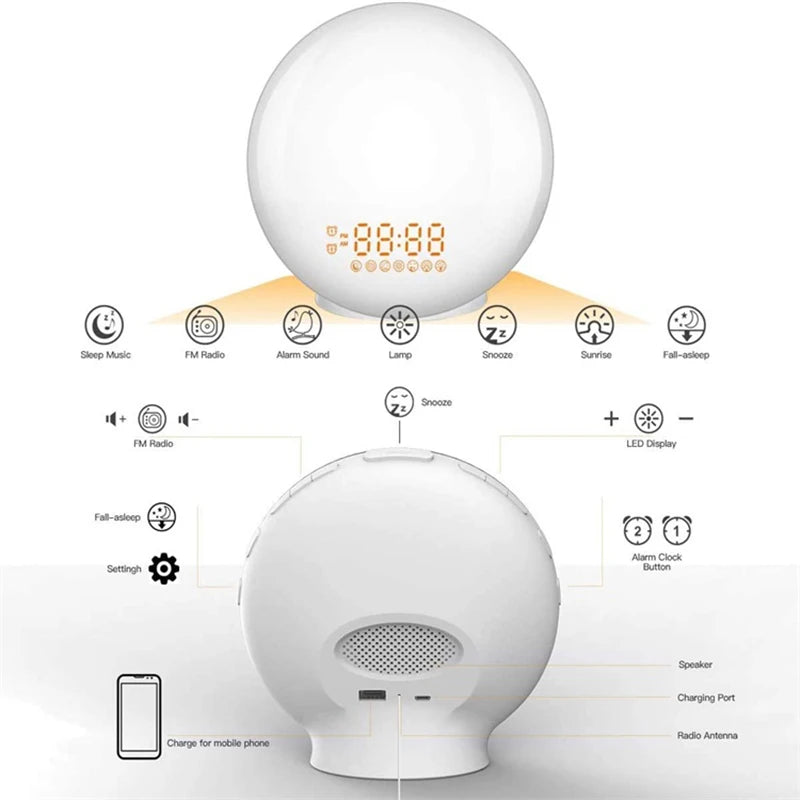 Sunrise Alarm Clock size and dimensions