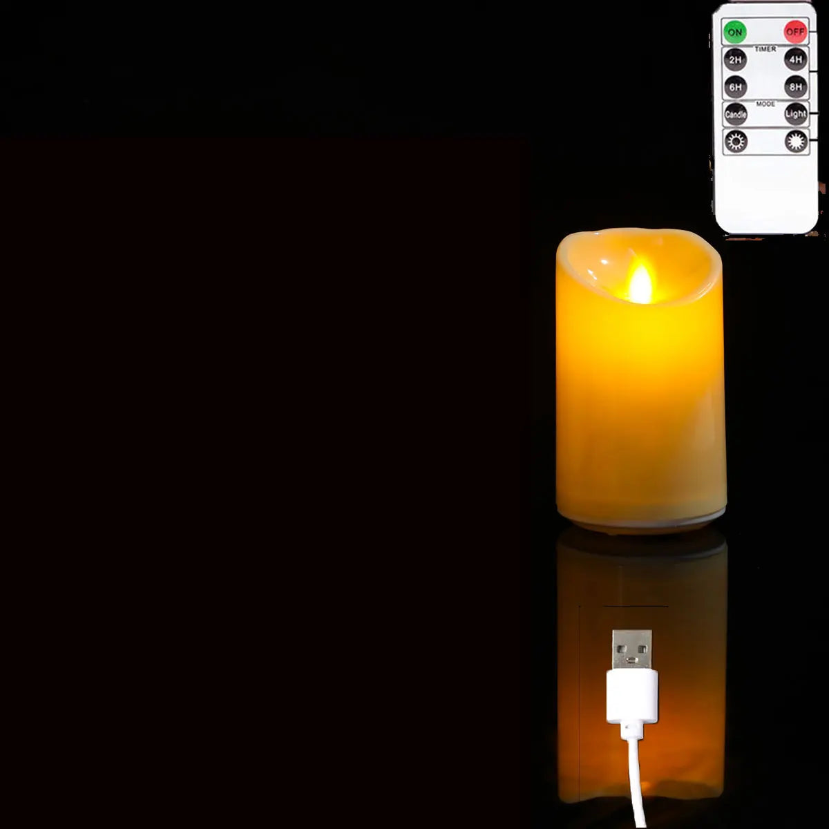Rechargeable Flameless LED Candle Set (3 Pack)