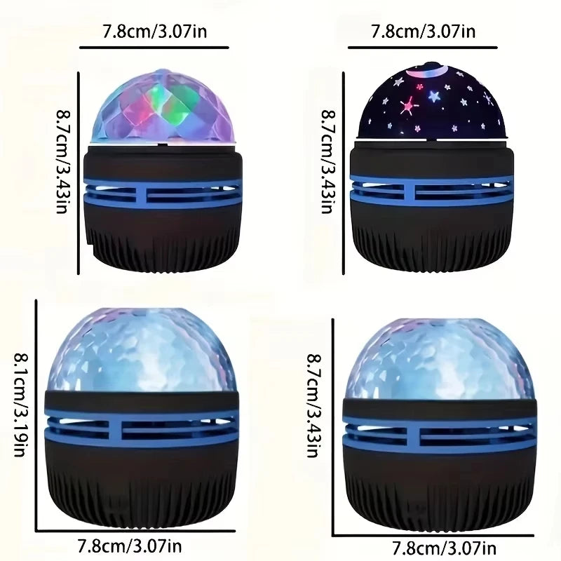Ocean Wave Projector – 16-Color Rotating Night Light with Remote