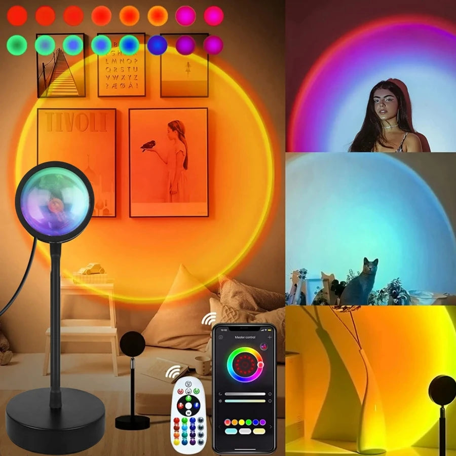 Sunset Projection Lamp real product photo