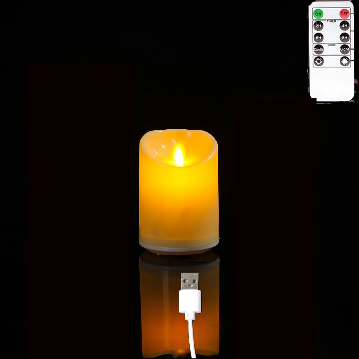 Rechargeable Flameless LED Candle Set (3 Pack)