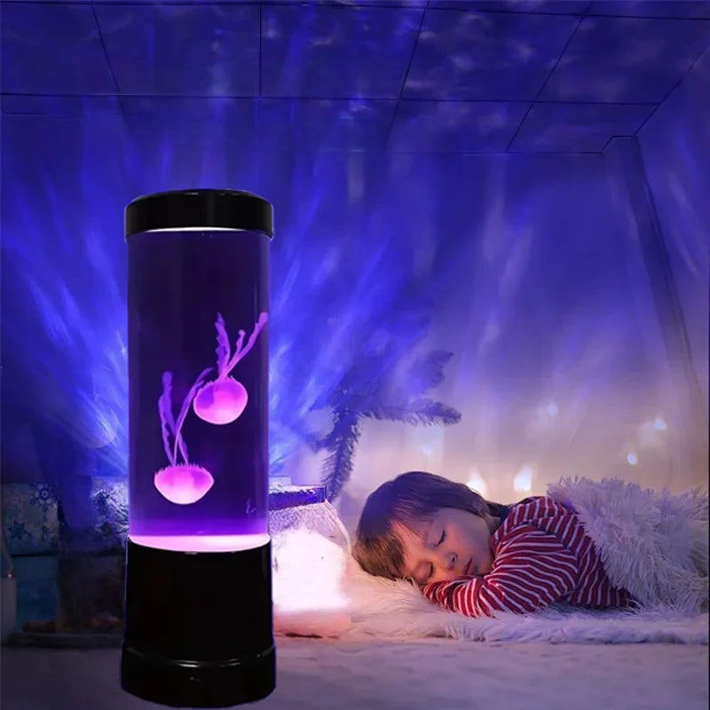 Jellyfish Lava Lamp color-changing LED detail