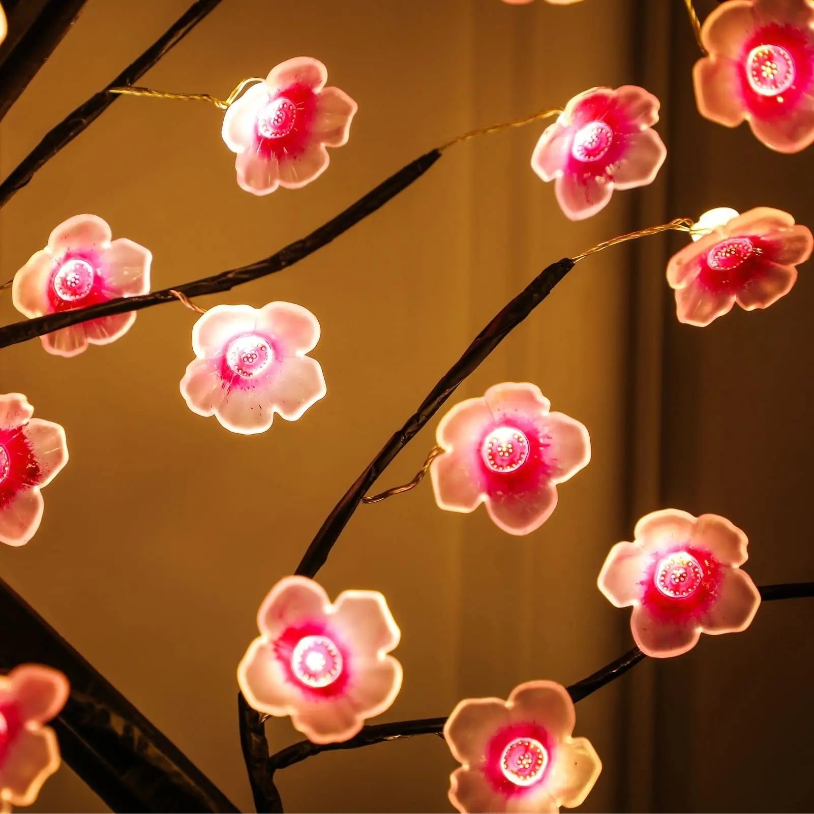Cherry Blossom Tree Lamp in room setting