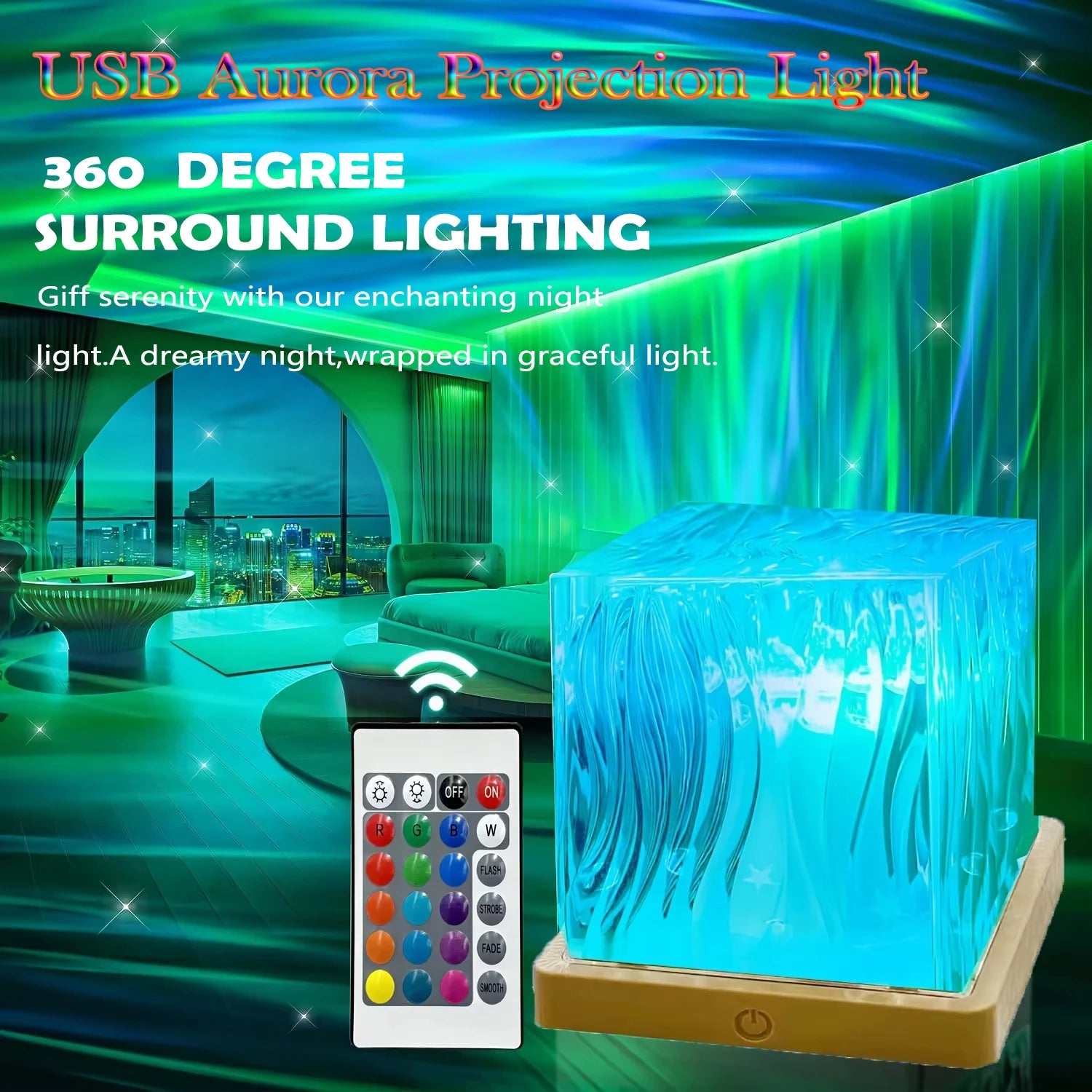 Northern Lights Aurora Projector real product photo