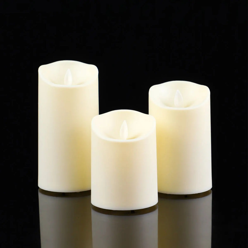 Rechargeable Flameless LED Candle Set (3 Pack)