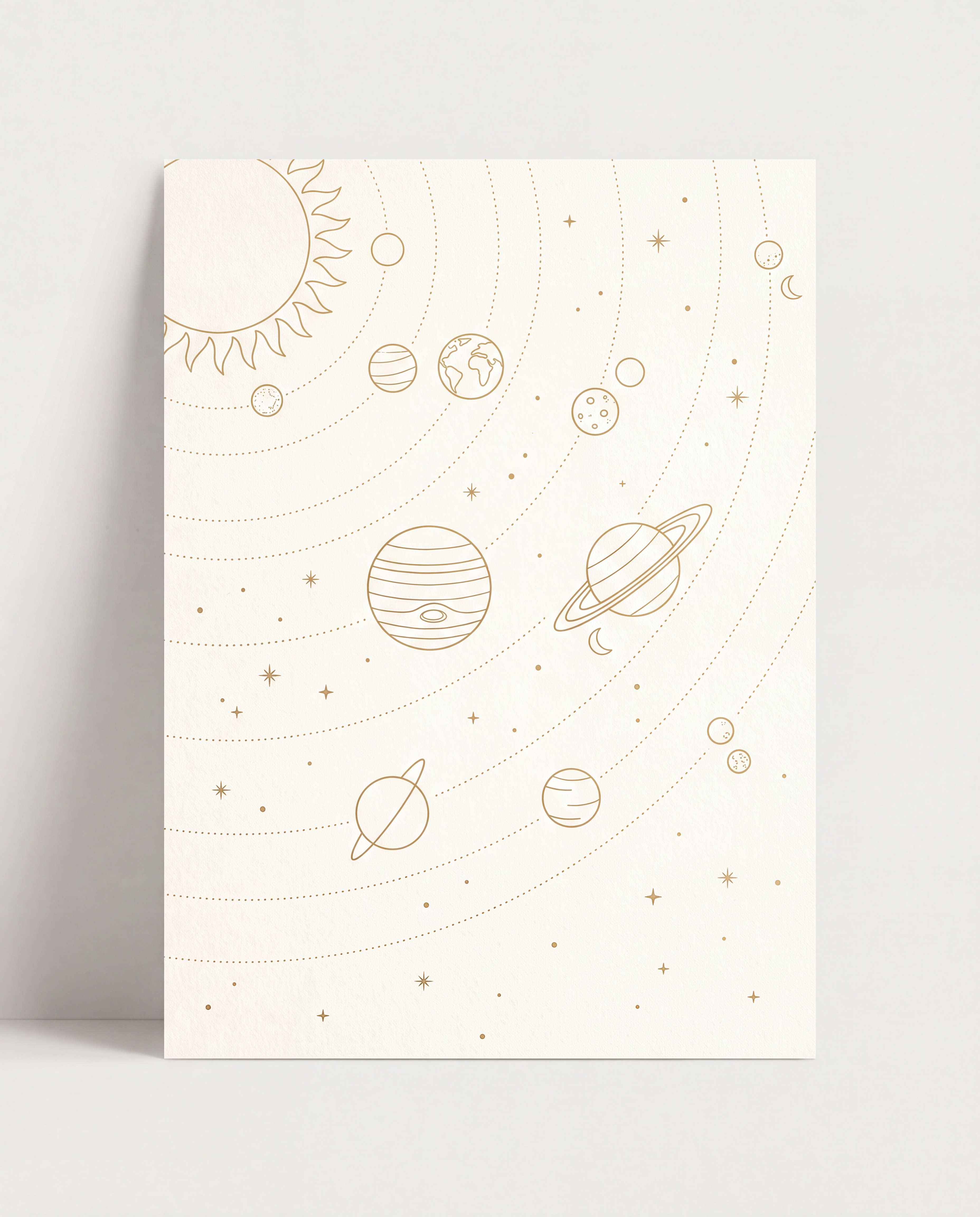Solar system printable wall art