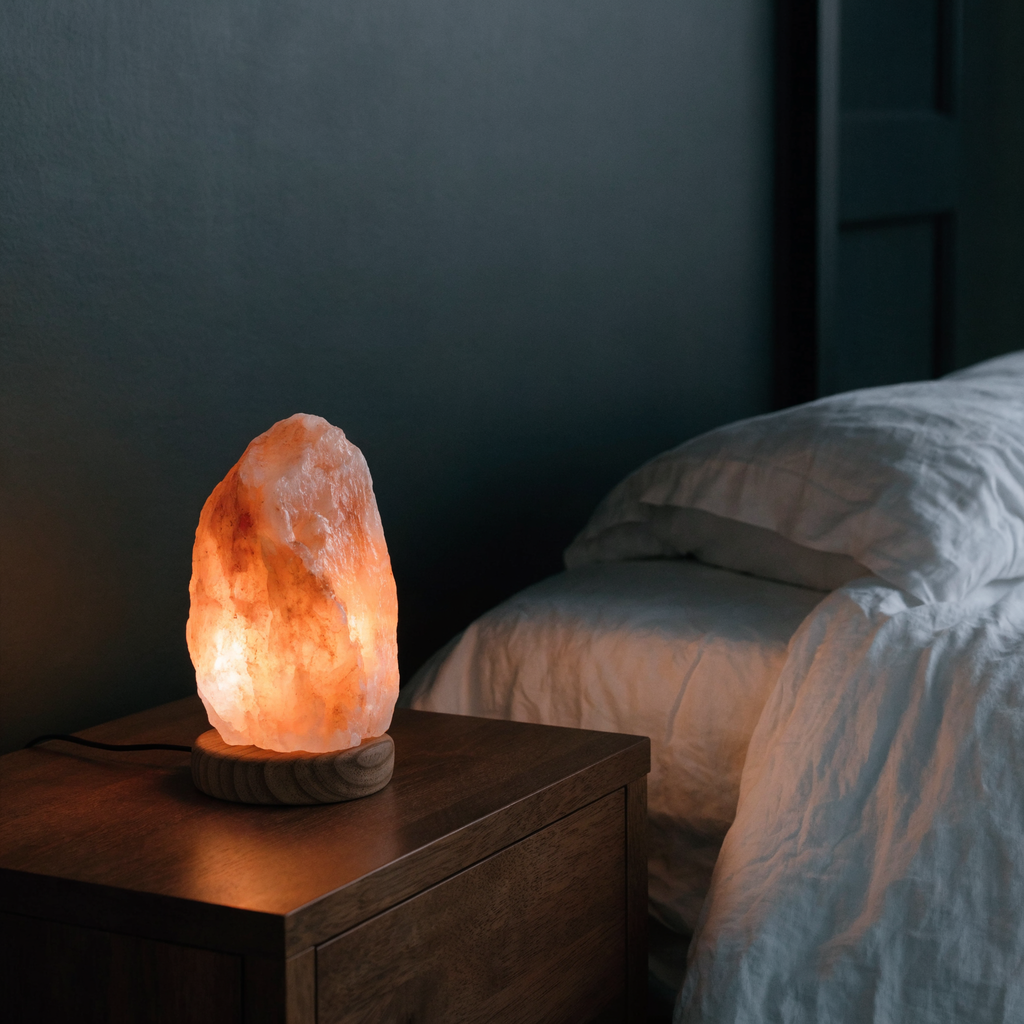 Himalayan Salt Lamp with Touch Dimmer